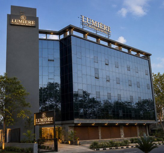 LUMIERE – A Boutique Hotel storefront in Pune