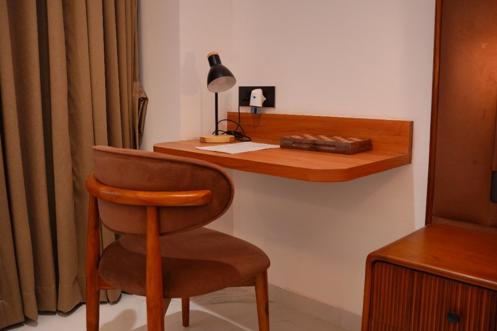 Desk area in the Triple Deluxe AC Room